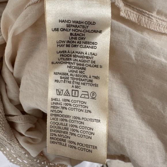 Anthropologie Embroidered Pintuck Mini Dress Medium - Picture 11 of 12